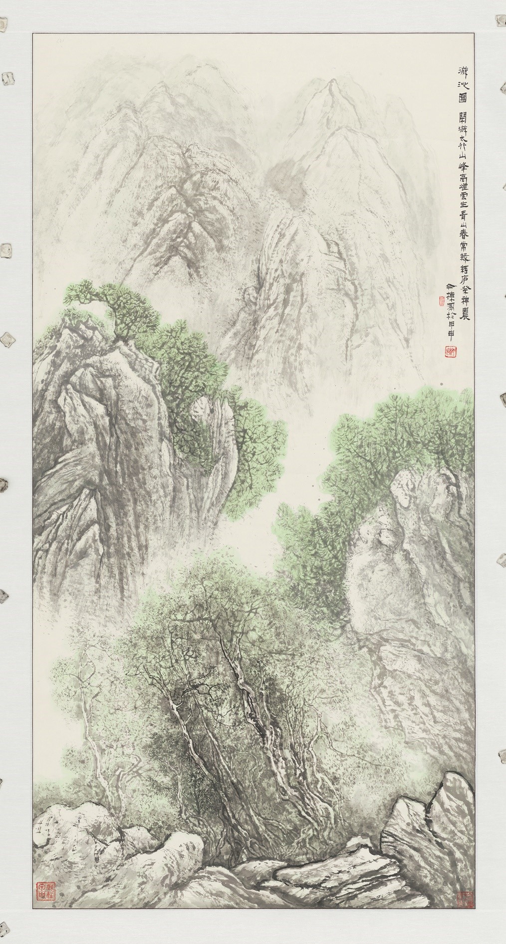 <h2>游沁图</h2><p>作者：王今栋</p><p>创作年代：2004年</p><p>规格：137cm×71cm</p><p>品类：纸本设色</p>